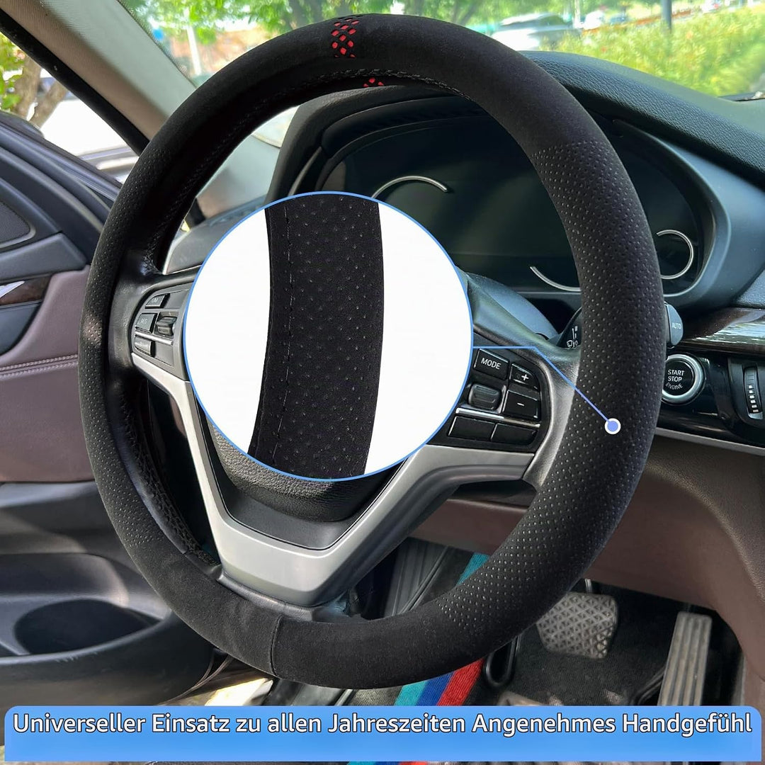 ZATOOTO Lenkradbezug Auto, Lenkradhülle in Universal Grösse 37-38 cm, Lenkradschutz Auto für Sommer