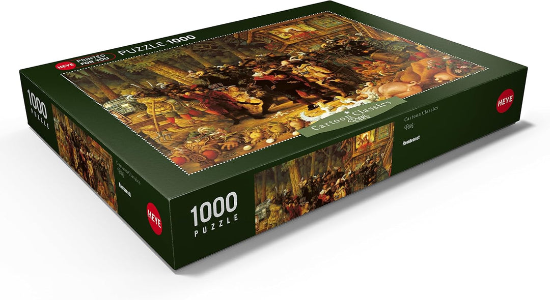 Rembrandt - Michael Ryba - Cartoon Classics - Premium 1000 Teile Puzzle - MyPuzzle Sonderkollektion