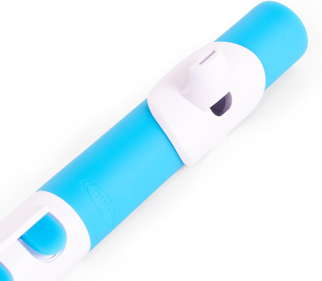NUVO TooT 2.0, weiss-blau, mit Klappen Einzelbett, Einzelbett