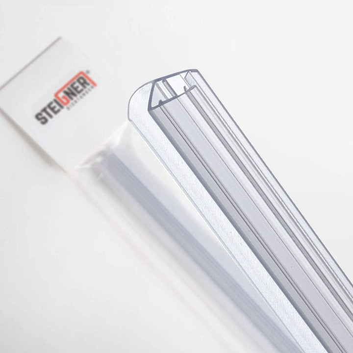 STEIGNER Duschdichtung, 120cm, Glasstärke 5/6/ 7/8 mm, Vorgebogene PVC Ersatzdichtung für Runddusche
