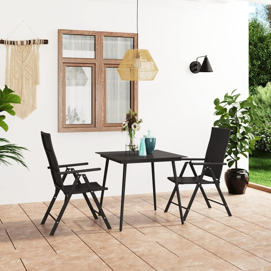 Susany Gartenmöbel Set 3-TLG.Outdoor-Möbel Garten-Essgruppe Gartengarnitur Sitzgruppe Sitzgarnitur G