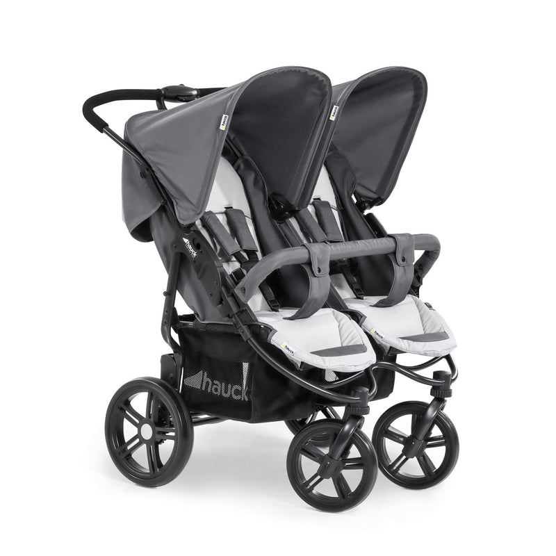 Hauck Geschwister Kinderwagen Roadster Duo SLX / 2 Kinder / Zwillinge / XL Räder / mit Liegeposition