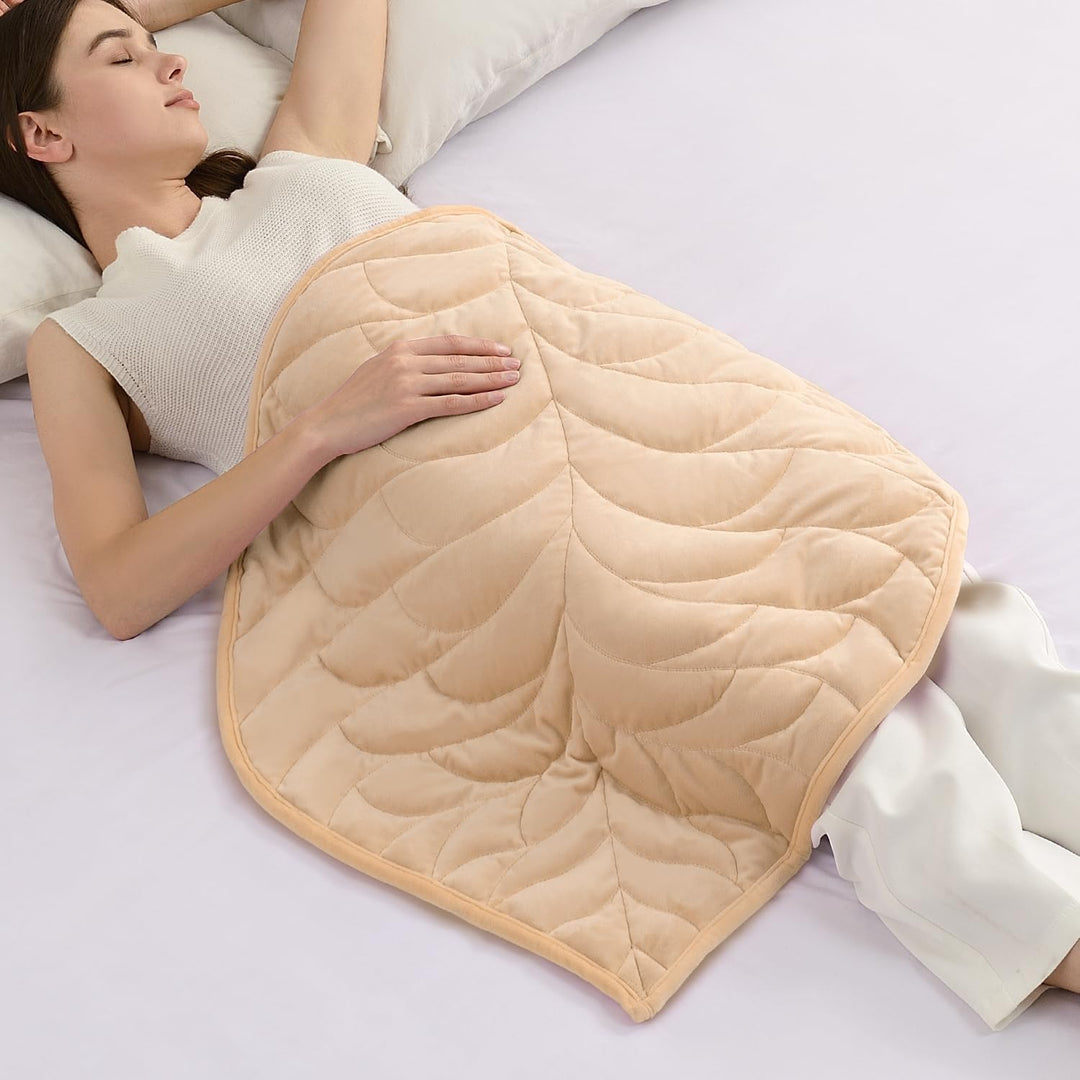 Sivio Kleine Gewichtsdecke 5 lbs (2.3 kg), 58x74 cm - Hochwertiges Kristallsamt Deckchen für Erwachs