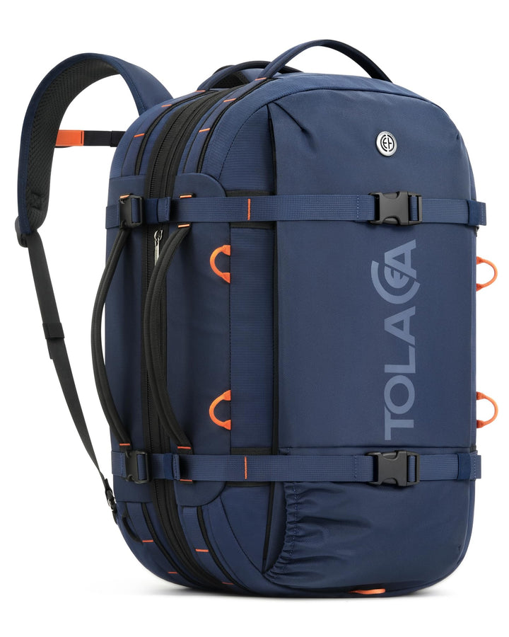 Tolaccea Reiserucksack, Handgepäck Rucksack Flugzeug, TSA-Freundlicher Laptop Rucksack 15,6 Zoll, Er