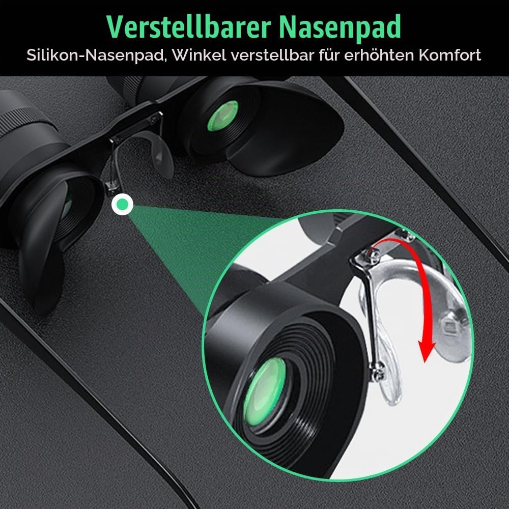 Freihändige Fernglasbrille, Professionelle Angelfernglas, Freisprechbrille zum Angeln, Vogelbeobacht