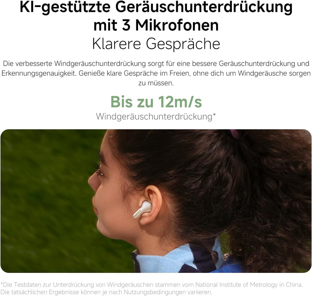 XIAOMI Redmi Buds 8, Kopfhörer, 50dB ANC, 11h+44h Akku, Schwarz | 11mm Dynamisch, Hi-Res, 3-Mic KI-A