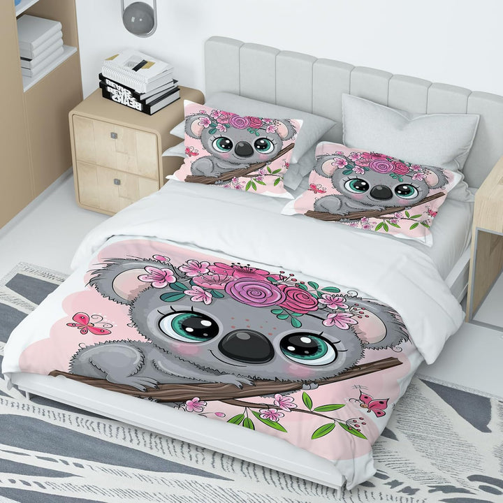 Kinder Dino Bettwäsche, Cartoon Dinosaurier Muster Bettbezug Dino bettwäsche Mikrofaser Bettwäsche f