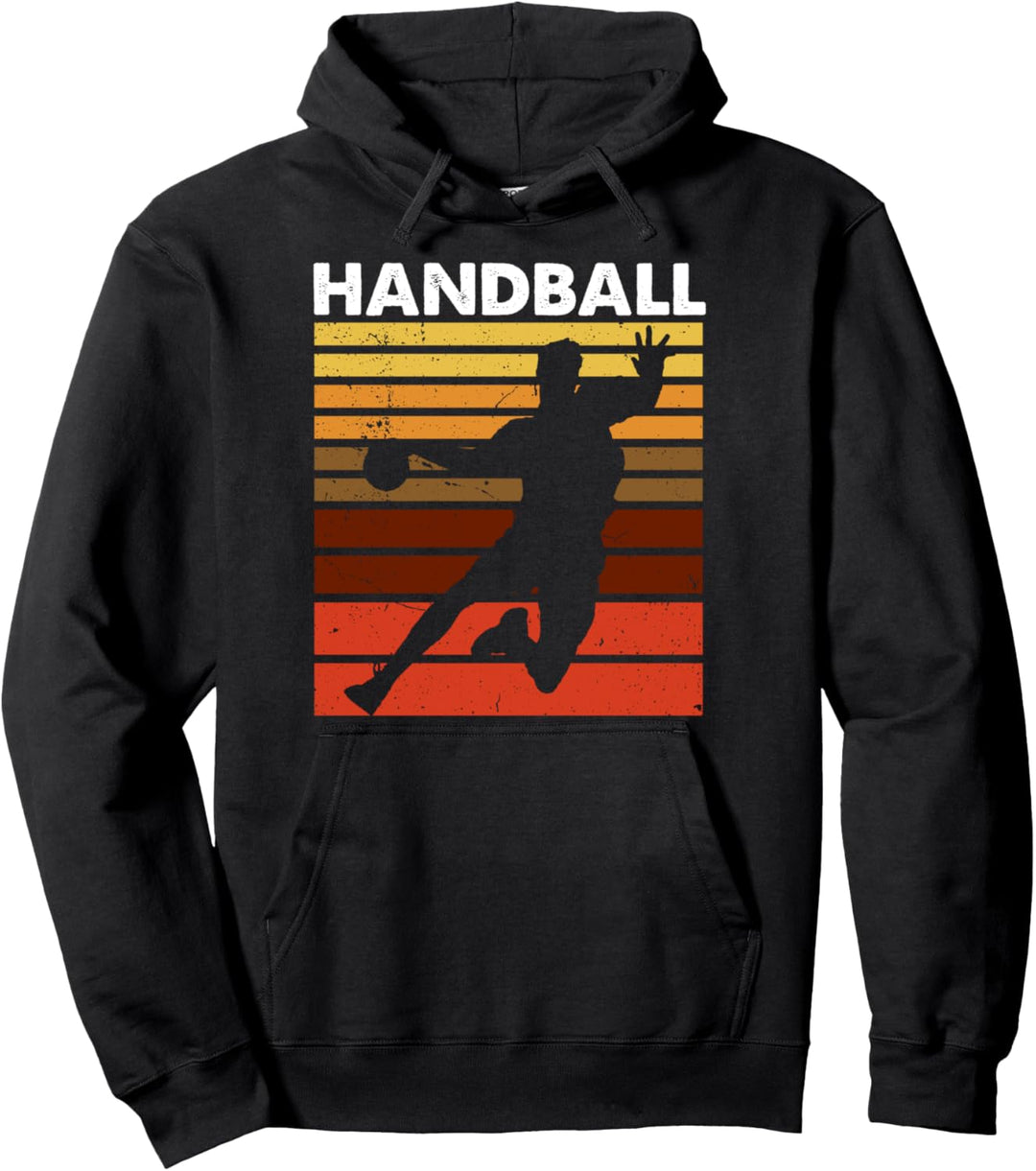 Handball Sport Retro Vintage Handball Spieler Pullover Hoodie