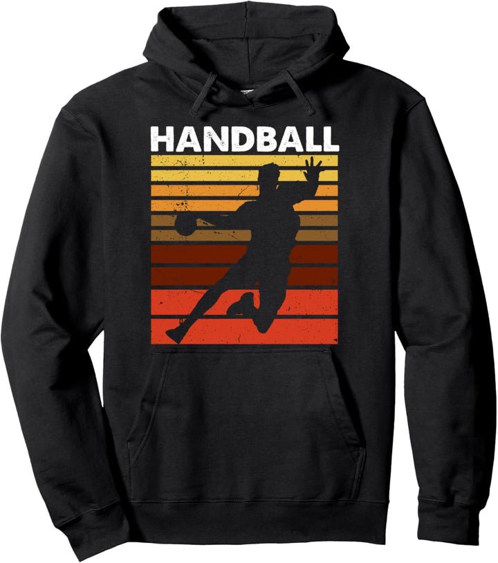 Handball Sport Retro Vintage Handball Spieler Pullover Hoodie