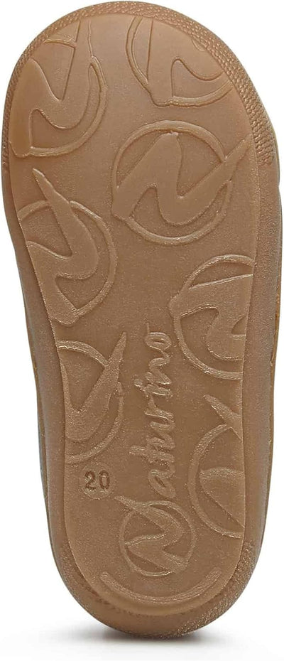 NATURINO Lauflernschuhe aus Leder mit Wollfutter, 17 EU Blau