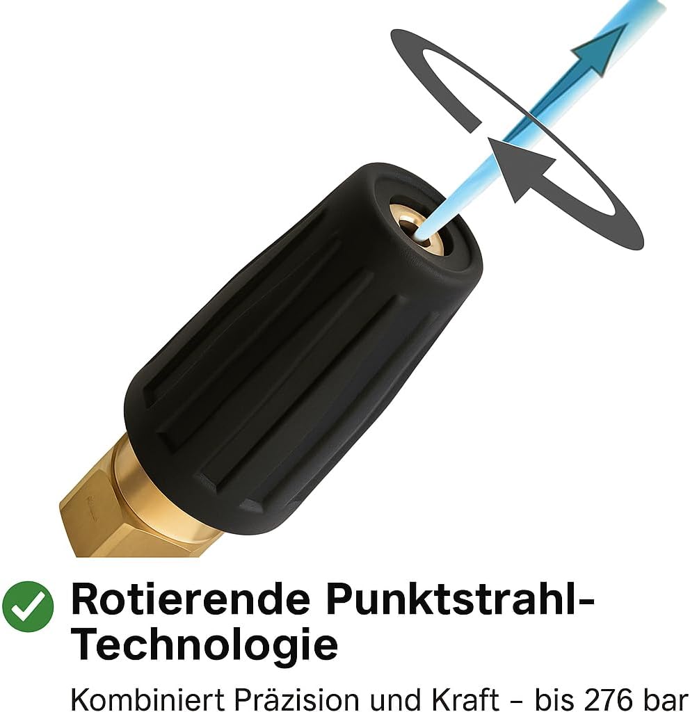 Rotordüse TR20 Innengewinde für Kärcher Hochdruckreiniger mit Innengewinde – Dreckfräse bis 276 bar