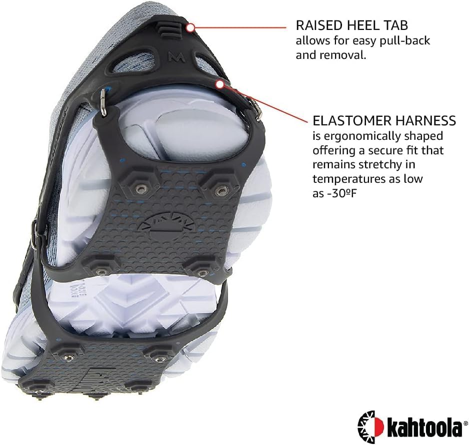Kahtoola Traktion des Schuhs NANOspikes Anthrazit L, Anthrazit L