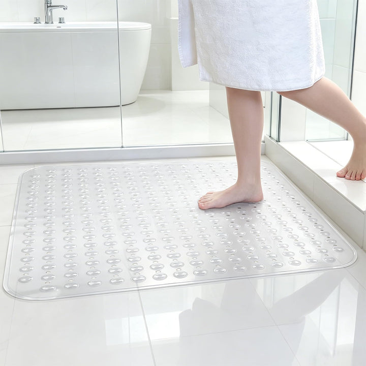 Duschmatte rutschfest 80x80 cm Gross | Dicke Antirutschmatte Dusche Quadratisch Schimmelresistent |