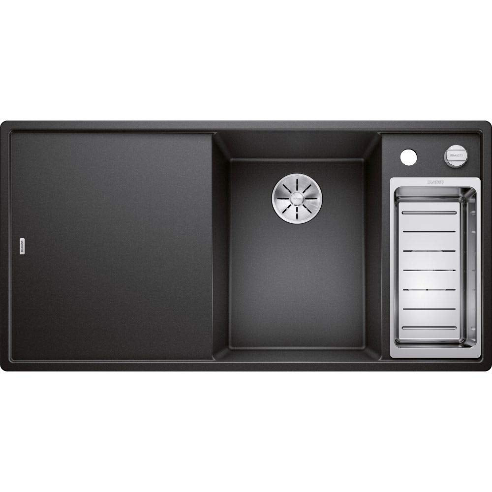 BLANCO AXIA III 6 S | SILGRANIT anthrazit | Einbauart: Einbau von Oben | Hauptbecken rechts | mit Ho