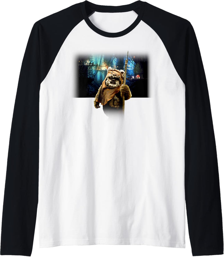 Star Wars Ewok Battle of Endor Vintage Poster Raglan