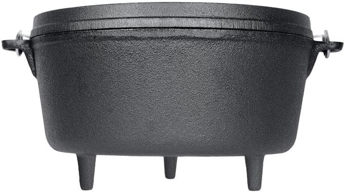 ESTEXO Dutch Oven Feuertopf Set Gusseisen Topf Schmortopf BBQ Grillen Bräter 3,60 L