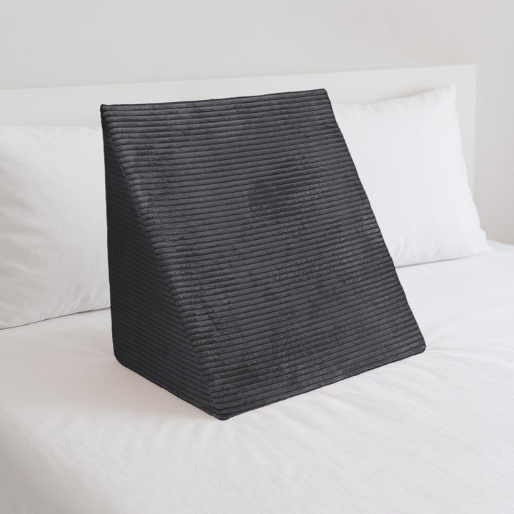 Selfitex Breitcord Keilkissen 60x50x30 cm, Made in Germany, bequemes Lesekissen, Rückenkissen, ergon