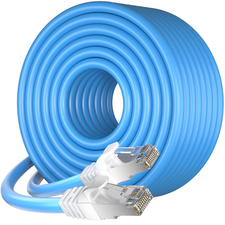 MEIPEK Internet Kabel 30m Cat 7 SFTP Dreifach Geschirmt LAN Kabel 30 meter | 600MHz 10Gbps High Spee
