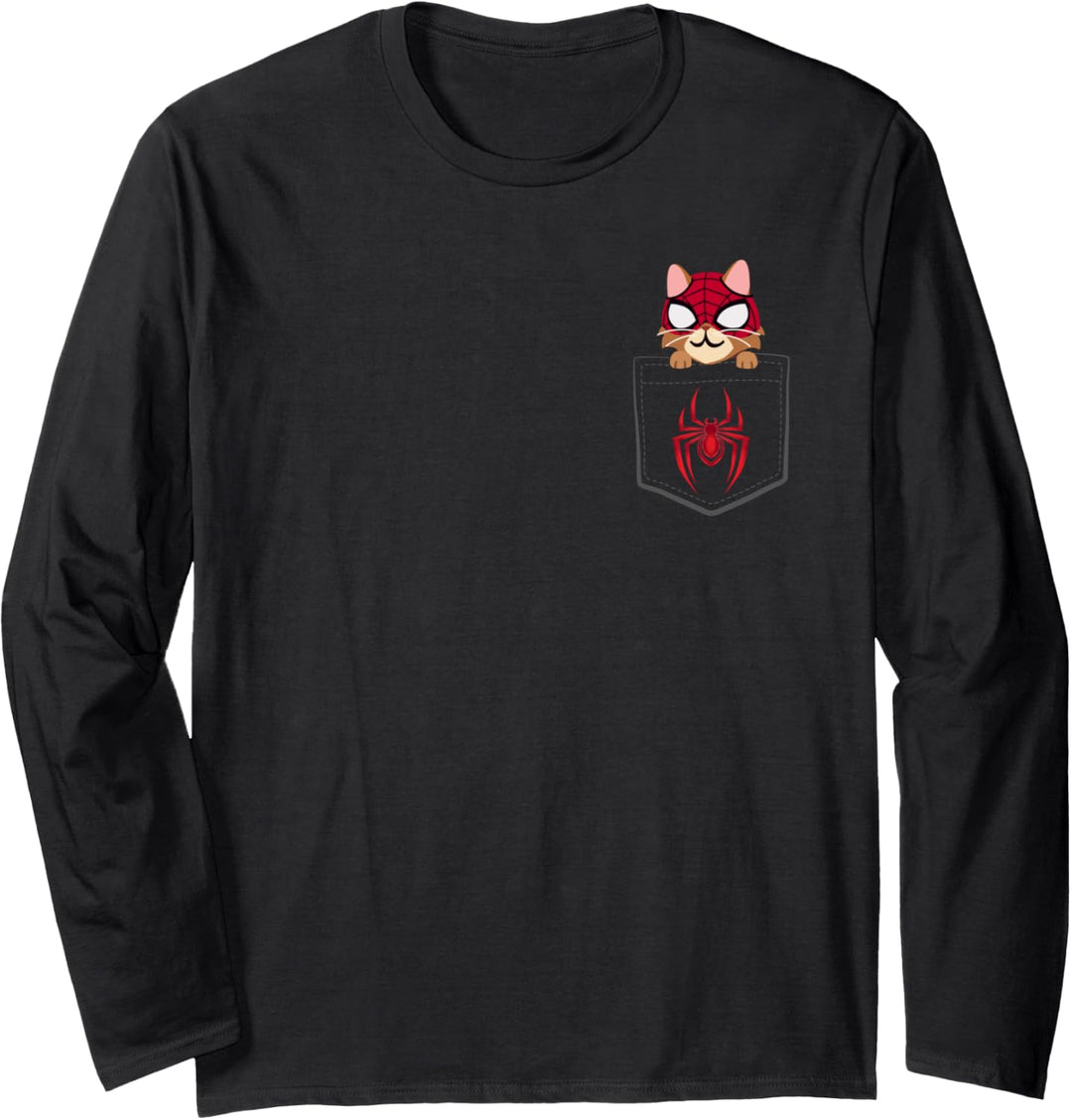 Marvel Spider-Man Miles Morales Game Spider-Cat Langarmshirt