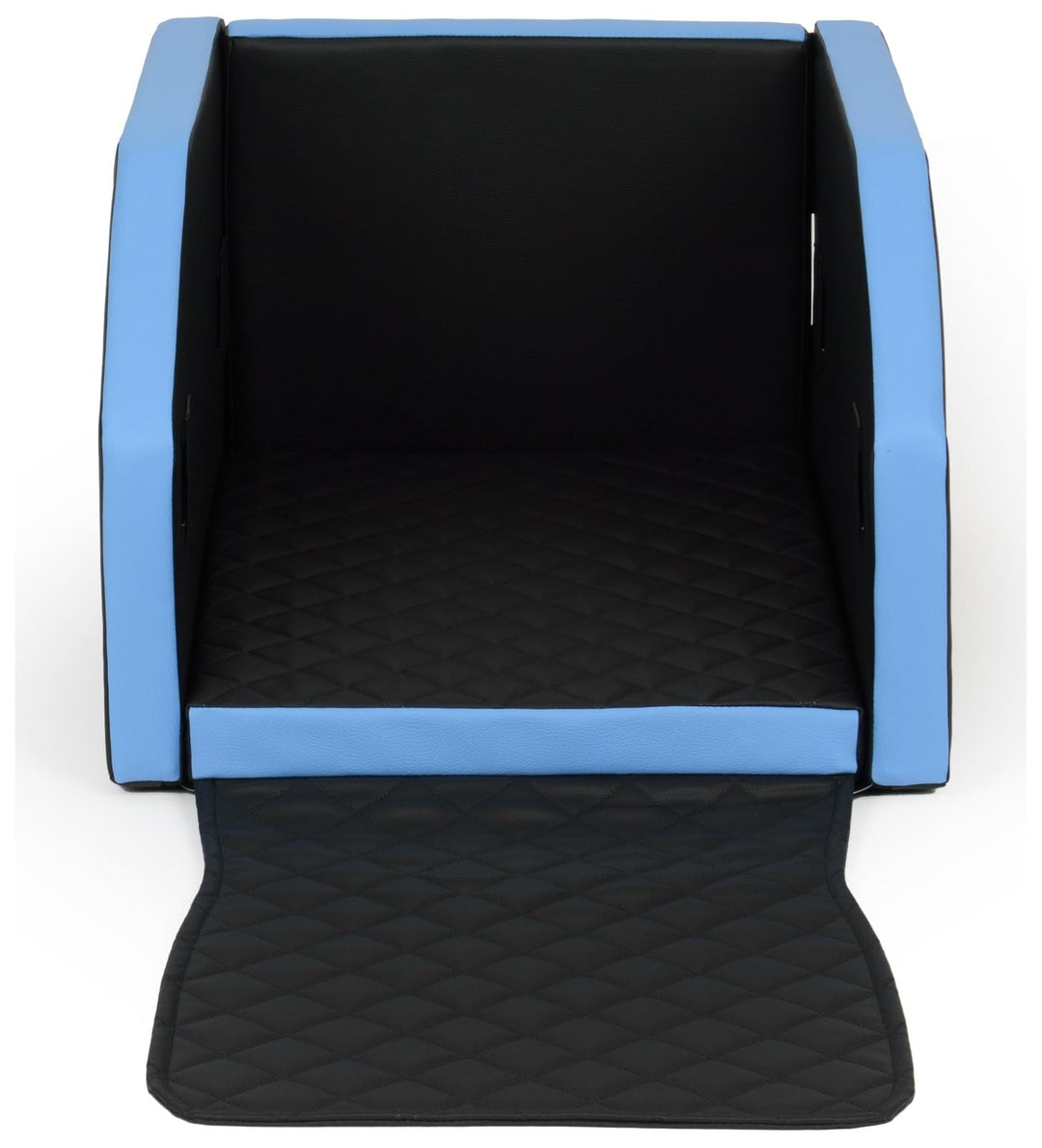 Velinda Autohundebett Hunde-Autositz Hundebett f. Rückbank Hundesitz Modulbett 55x70 cm (Farbe: schw