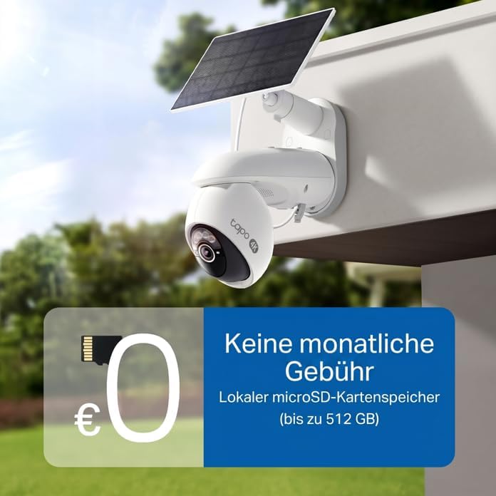 Tapo C660 KIT 4K 360° Solar Überwachungskamera Aussen, Akku 10000mAh, Farbnachtsicht, Dual-Band WLAN