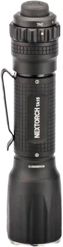 NEXTORCH TA15 TA15 Taktische Backup LED Taschenlampe, EDC, Prepper, 600 Lumen, Kopf mit Nano- Kerami