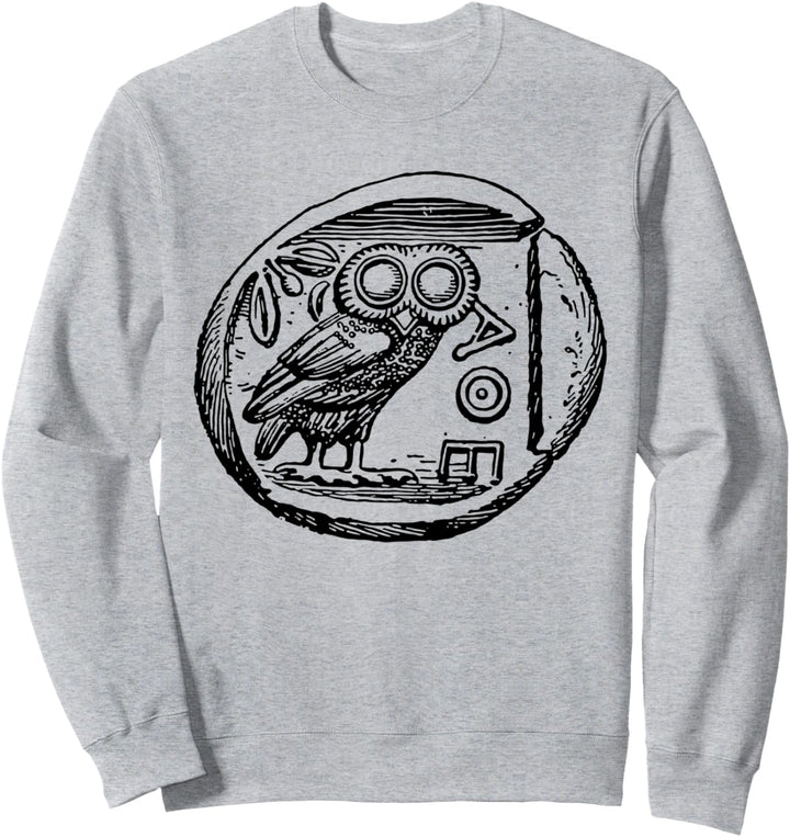 Owl of Athena Greek Owl Mythology Athena Goddess gift Sweatshirt