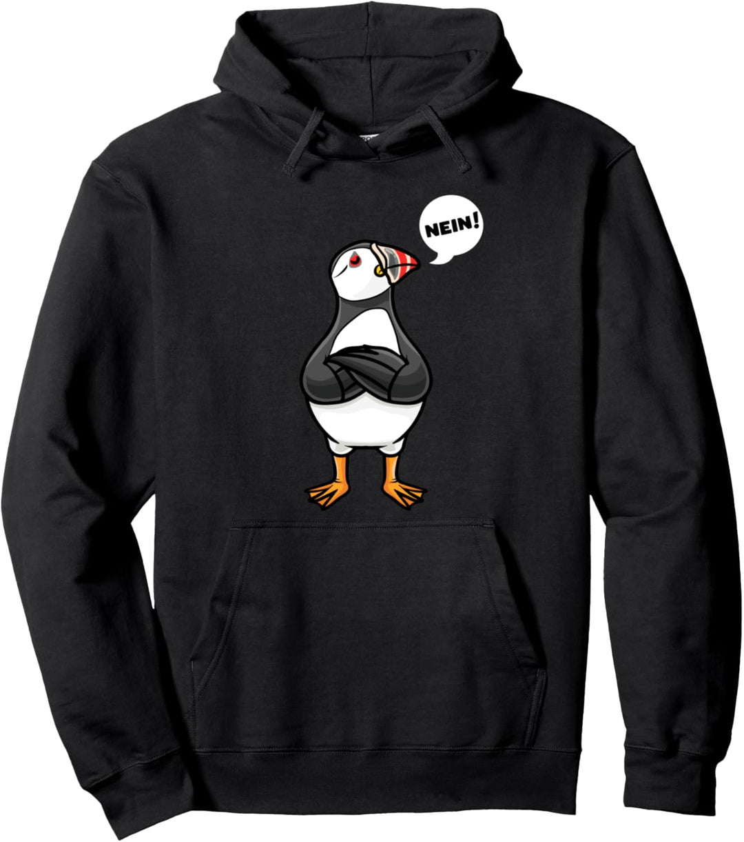 Sturer Papageitaucher Puffin Ornithologe Pullover Hoodie