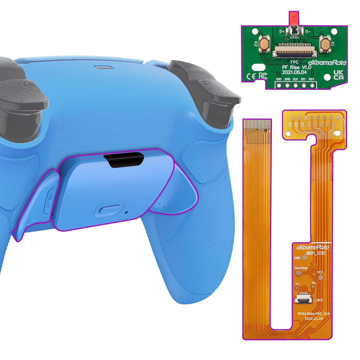 eXtremeRate Programmierbares Rise Remap Kit für ps5 Controller BDM-030/040, Remap Platine & Rückseit