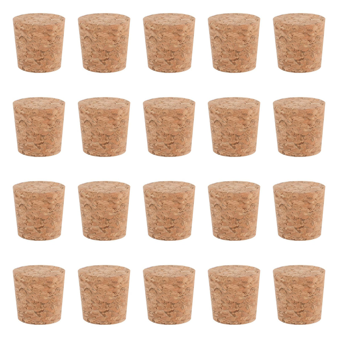 INCREWAY 40-tlg. Holzkorkenverschluss, konischer Weinflaschenverschluss, Ersatzkorken, Naturkork für