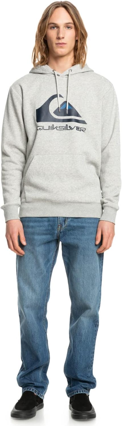 Quiksilver Herren Mw Logo Hoody Hooded Fleece Sweatshirt Pullover (1er Pack) S Highrise -Heather, S