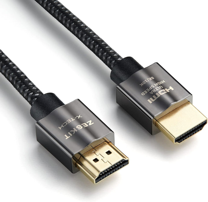 Zeskit X-Tech 48Gbps Ultra High Speed HDMI Kabel 0,5m, 8K60 4K120 144Hz eARC HDR HDCP 2.2 2.3 Kompat
