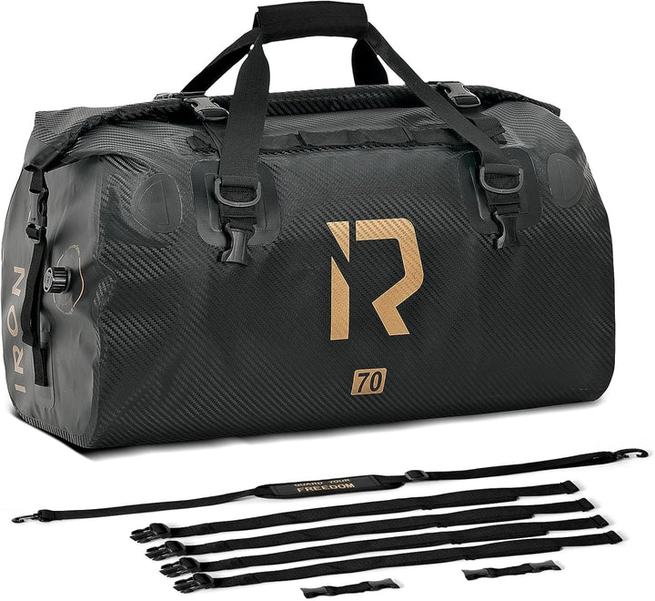 IRON JIA'S Motorradtasche Gepäckrolle wasserdichte Motorrad Hecktasche Satteltasche Reisetasche mit