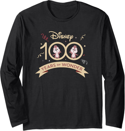 Disney 100 Anniversary 100 Years of Wonder Chip ‘n Dale D100 Langarmshirt