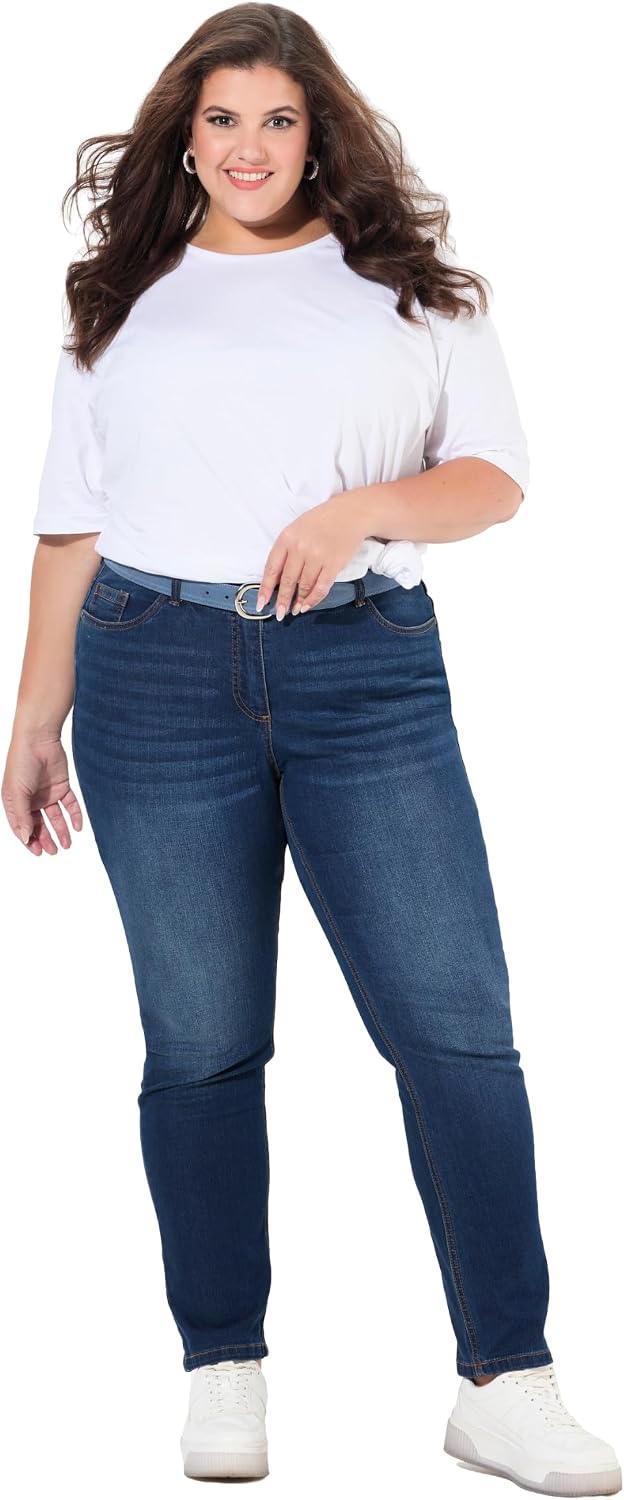 Ulla Popken, Damen, grosse Grössen, Straight-Jeans