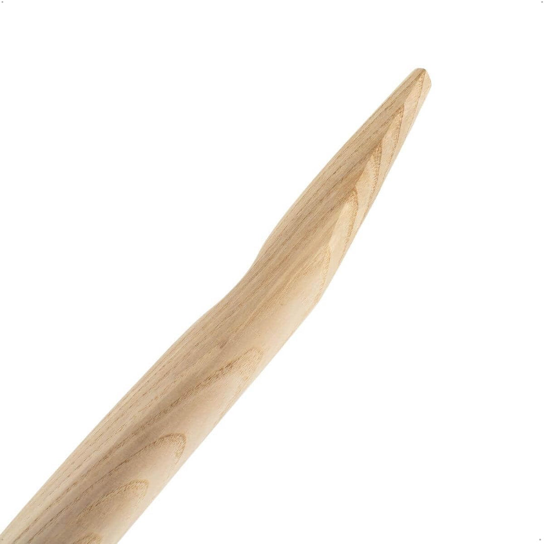 Rekord Doppelfederspatenstiel Gärtner (94 cm, gebogen) aus Eschenholz, mit T-Griff, robust, für Gärt
