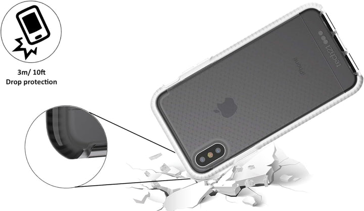 Tech21 Schutzhülle für iPhone X grau/schwarz grau / schwarz, grau / schwarz