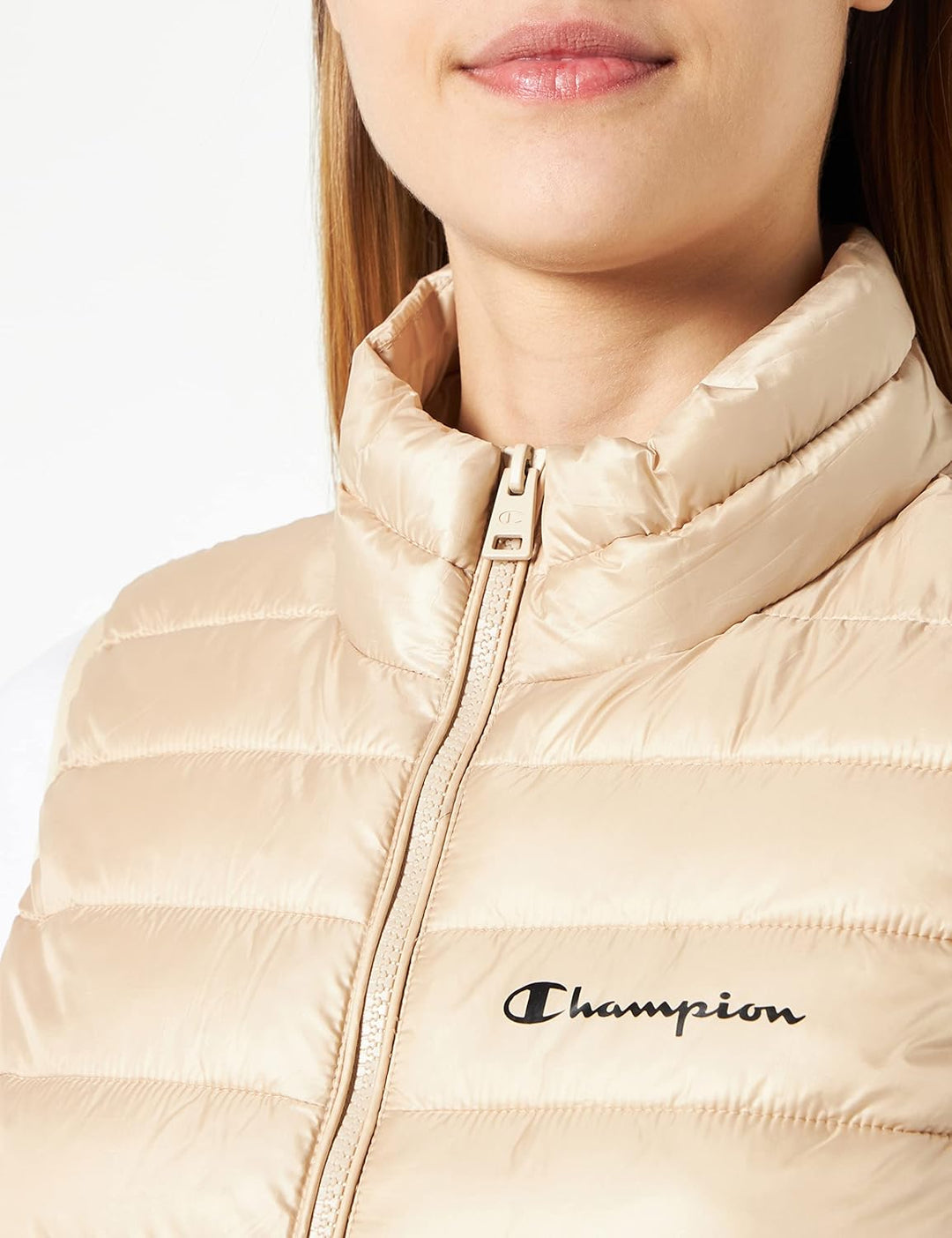 Champion Damen Legacy Outdoor-Small Logo Light Wattierte Weste M Braun Taupe, M Braun Taupe