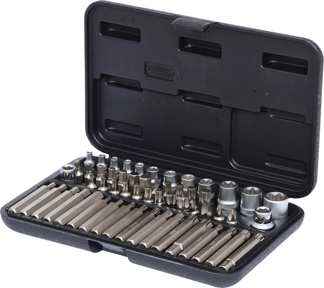 KS Tools 911.4305 1/4"-1/2" TX-Steckschlüssel- und Bit-Satz, 57-tlg.