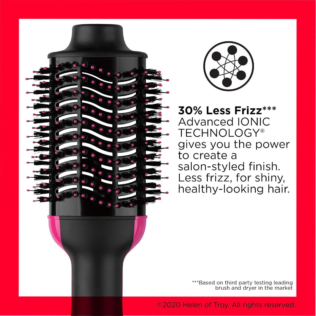 BaByliss Big Hair Dual Rotierende Warmluftbürste, mit Ionen-Technologie, 2 Aufsätze, Champagner, AS9