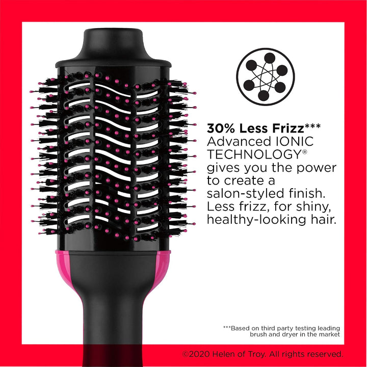 BaByliss Big Hair Dual Rotierende Warmluftbürste, mit Ionen-Technologie, 2 Aufsätze, Champagner, AS9