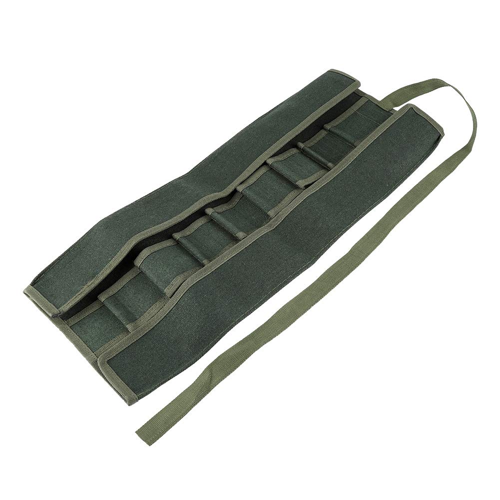 Cyrank Canvas Garden Tools Pouch, japanische Bonsai Tools Storage Package Roll Bag Canvas Tool Set C