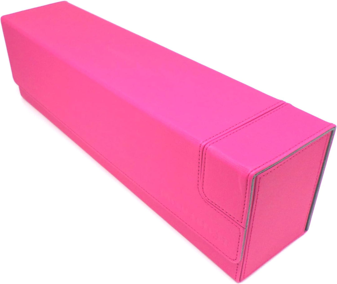 docsmagic.de Premium Magnetic Tray Long Box Pink Large - Card Deck Storage - Kartenbox Aufbewahrung