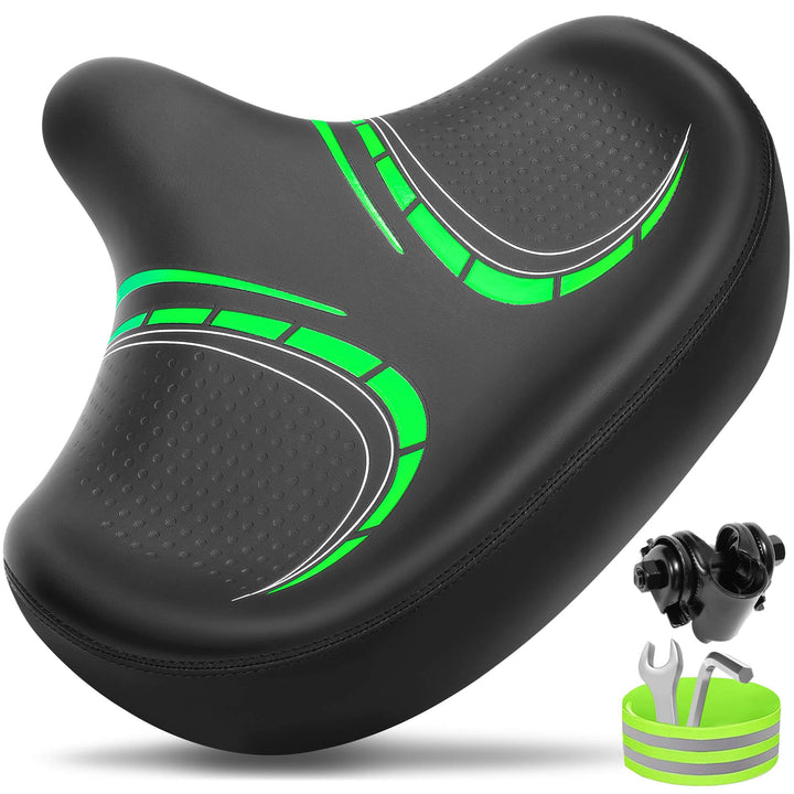 CDYWD Übergrosser Fahrradsattel Herren & Damen - Bequem, Weich, Extra Breit, Ergonomisch, Polster Fa