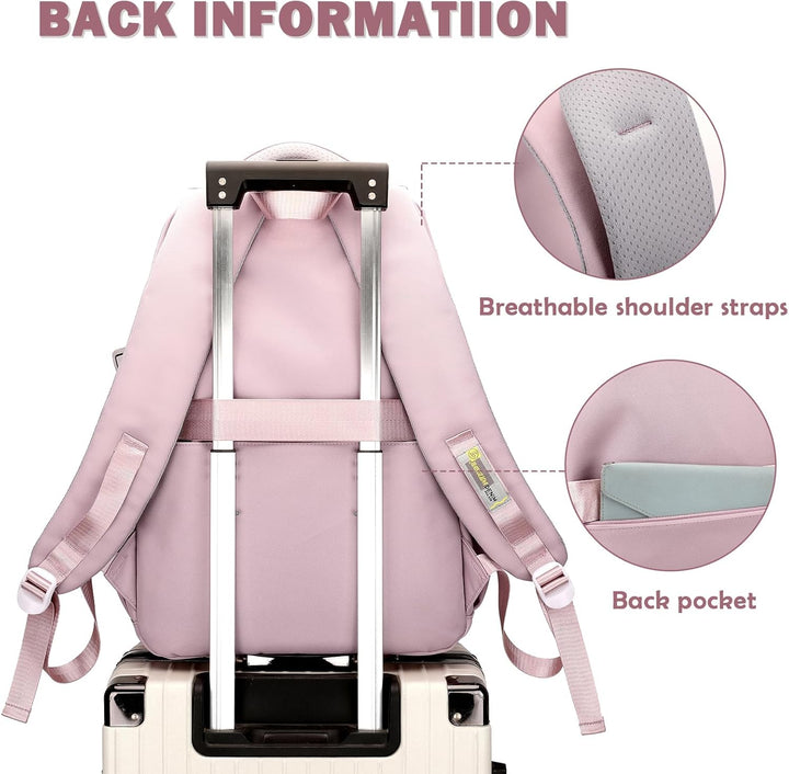 JANSBEN Wasserdichter Schulrucksack für Mädchen &amp; Jungen, Mehrfachfach-Rucksack für Schule &amp; Reisen,