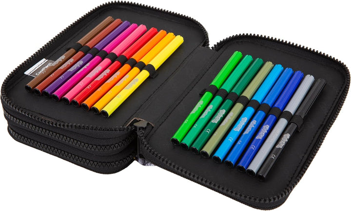 CoolPack XXL Federtasche Federmappe 3-Fach Schulstiftetui, dreifaches Federmäppchen, Federmäppchen f