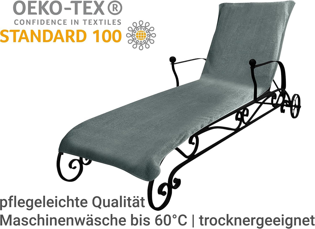 Dyckhoff Doppelpack Schonbezüge für Gartenstuhl & Gartenliege 277.297, Gartenliege (70 x 200 cm), gr