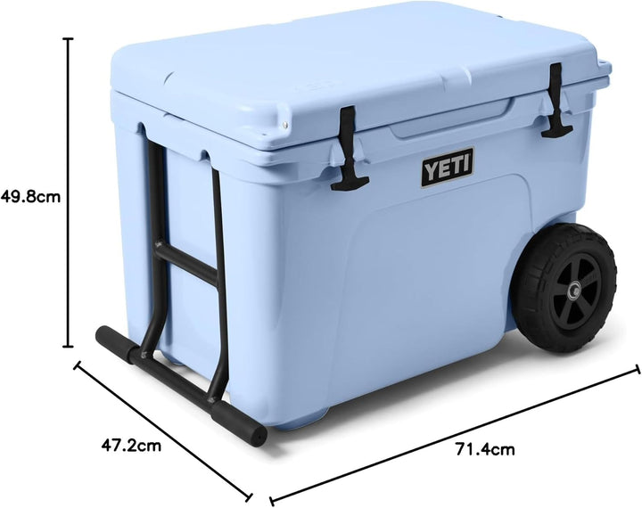 YETI Tundra Haul Wheeled Cool Box, Insulated Hard Cooler Big Sky Blue, Big Sky Blue