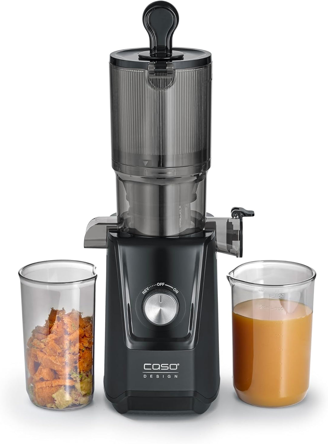 CASO Juice Fit - Slow Juicer, Sanftes und schonendes Entsaften dank niedriger Umdrehungszahl (40 U/m