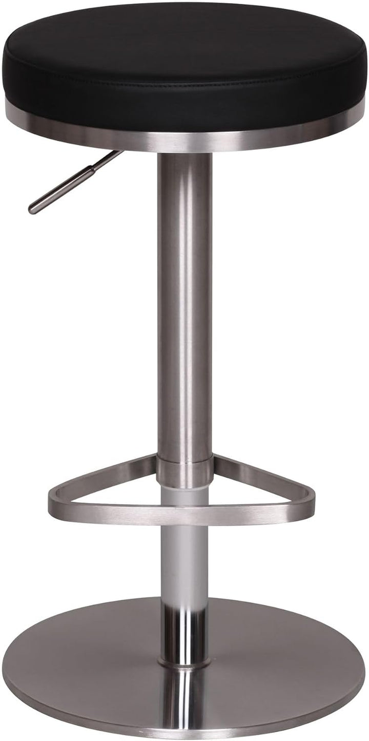 FineBuy Barhocker Edelstahl höhenverstellbare Sitzhöhe 57-82 cm, Barstuhl Modern 360° Drehbar, Trese
